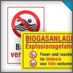 Verbots- und Gebotsschilder