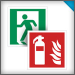 Nicht nachleuchtende Schilder