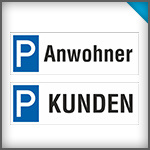 Parkplatzschilder 30 x10 cm