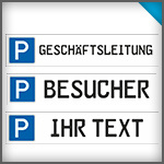 Parkplatzschilder 52 x11 cm