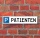 Schild Parkplatz "Patienten" - 3 mm Alu-Verbund - 52 x 11 cm