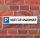 Schild Parkplatz "Nur für Anwohner" - 3 mm Alu-Verbund - 52 x 11 cm