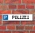Schild Parkplatz "Polizei" - 3 mm Alu-Verbund - 52 x 11 cm