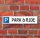 Schild Parkplatz "Park & Ride" - 3 mm Alu-Verbund - 52 x 11 cm