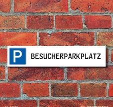 Schild Parkplatz "Besucherparkplatz" - 3 mm...