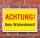 Schild Achtung! Kein Winterdienst, 3 mm Alu-Verbund