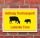 Schild Achtung Tiertransport - Lebende Tiere, 3 mm Alu-Verbund 450 x 300 mm