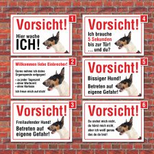 Vorsicht "Hier wache ich", Pitbull, Hund,...