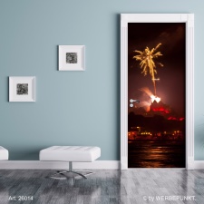 Türtapete "Feuerwerk", Türposter, selbstklebend 2050 x 880 mm