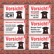 Vorsicht "Hier wache ich", Rottweiler, Hund,...