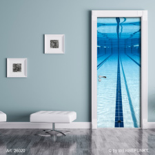 Türtapete "Unter Wasser, Pool", Türposter, selbstklebend 2050 x 880 mm