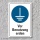 Schild "Vor Benutzung erden", DIN ISO 7010, 3 mm Alu-Verbund