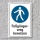 Schild "Fußgängerweg benutzen", DIN ISO 7010, 3 mm Alu-Verbund