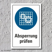 Schild "Absperrung benutzen", DIN ISO 7010, 3...