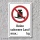 Verbotsschild "Keine schwere Last verboten", DIN ISO 7010, 3 mm Alu-Verbund