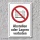 Verbotsschild "Abstellen oder lagern verboten", DIN ISO 7010, 3 mm Alu-Verbund  450 x 300 mm