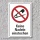 Verbotsschild "Keine Nadeln einstechen", DIN ISO 7010, 3 mm Alu-Verbund