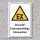 Warnschild "Explosionsfähige Atmosphäre", DIN ISO 7010, 3 mm Alu-Verbund  450 x 300 mm