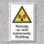 Warnschild "Nicht ionisierende Strahlung", DIN ISO 7010, 3 mm Alu-Verbund