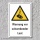 Warnschild "Schwebende Last", DIN ISO 7010, 3 mm Alu-Verbund
