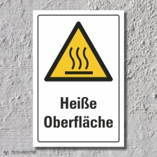 Warnschild "Heiße Oberfläche", DIN...