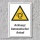 Warnschild "Achtung! Automatischer Anlauf", DIN ISO 7010, 3 mm Alu-Verbund  300 x 200 mm