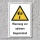 Warnschild "Spitzer Gegenstand", DIN ISO 7010, 3 mm Alu-Verbund  300 x 200 mm