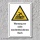Warnschild "Nicht durchtrittsicheres Dach", DIN ISO 7010, 3 mm Alu-Verbund