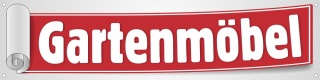 Werbebanner, Plane "Gartenmöbel" mit Ösen, 4000 x 1000 mm