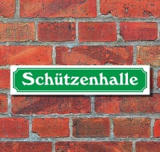 Schild im Straßenschild-Design...