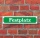 Schild im Straßenschild-Design "Festplatz" - 3 mm Alu-Verbund - 52 x 11 cm