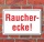 Schild Raucherecke, 3 mm Alu-Verbund