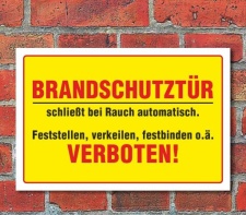 Schild "Brandschutztür" 3mm Alu-Verbund,...