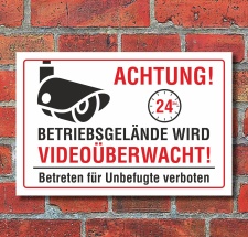 Schild "Betriebsgelände...