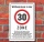 Schild "Zone 30 lustig spruch" 3mm Alu-Verbund, 450 x 300 mm