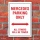 Schild American Style Deko Mercedes parking Parkverbot