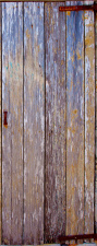 Türtapete "Holztür, rustikal, alt, Bretter", Türposter, selbstklebend 2050 x 880 mm