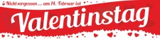 PVC Werbebanner,  Plane "Valentinstag", mit...