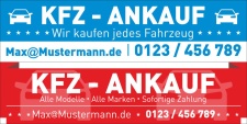 PVC Werbebanner Banner Plane "KFZ Ankauf Service...