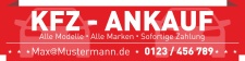 PVC Werbebanner Banner Plane "KFZ Ankauf Service...