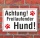 Schild Achtung freilaufender Hund, 3 mm Alu-Verbund  600 x 400 mm
