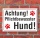 Schild Achtung pflichtbewusster Hund, 3 mm Alu-Verbund