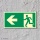 1. Rettungsweg Links  - Schild 300 x 150 mm
