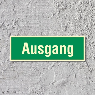 11. Ausgang  - Aufkleber 300 x 100 mm