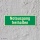 12. Notausgang freihalten  - Schild 300 x 100 mm