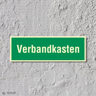 15. Verbandkasten  - Schild 300 x 100 mm