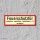 07. Feuerschutztür  - Aufkleber 300 x 100 mm