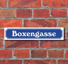 Schild im Straßenschild-Design...