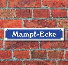 Schild im Straßenschild-Design...