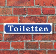 Schild im Straßenschild-Design...